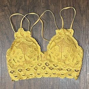 Mustard yellow/ gold bralette